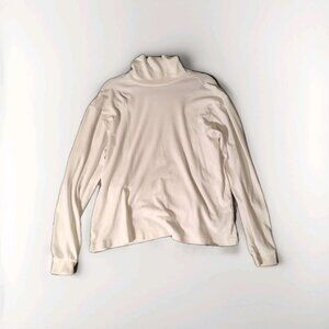 Eddie Bauer Turtleneck Shirt Men’s XL White Long Sleeve